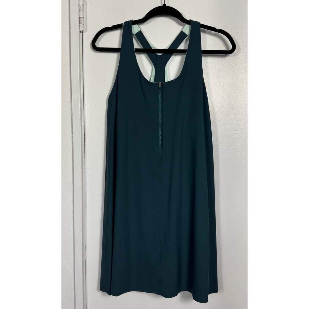 Athleta Ultimate 2-in-1 Support Dress in Teal Blue Size Medium